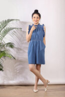 Dasha Denim Dress in Dark Wash