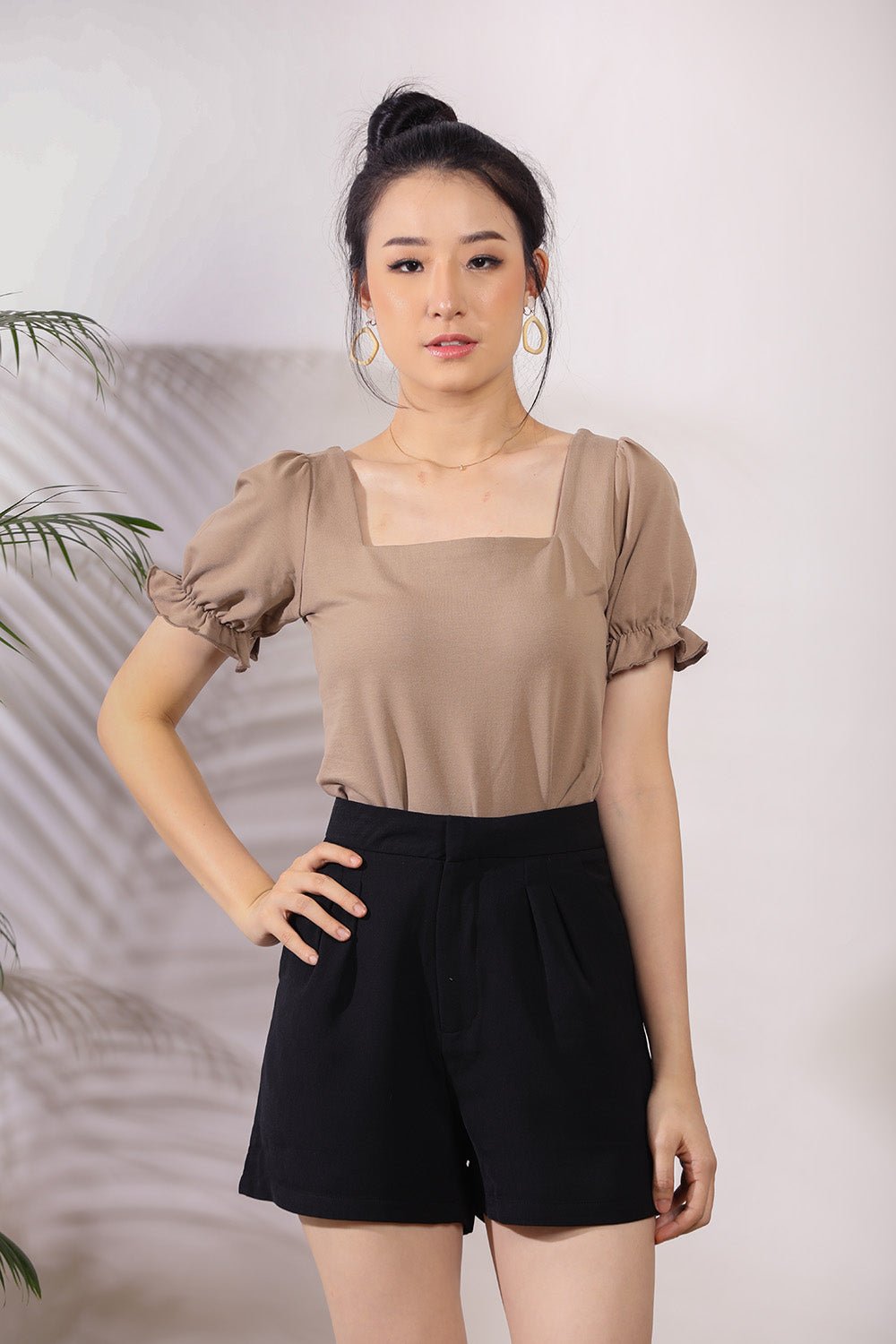 Pyala Shorts in Black - Image 2