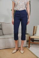 Clea Tapered Pants in Navy
