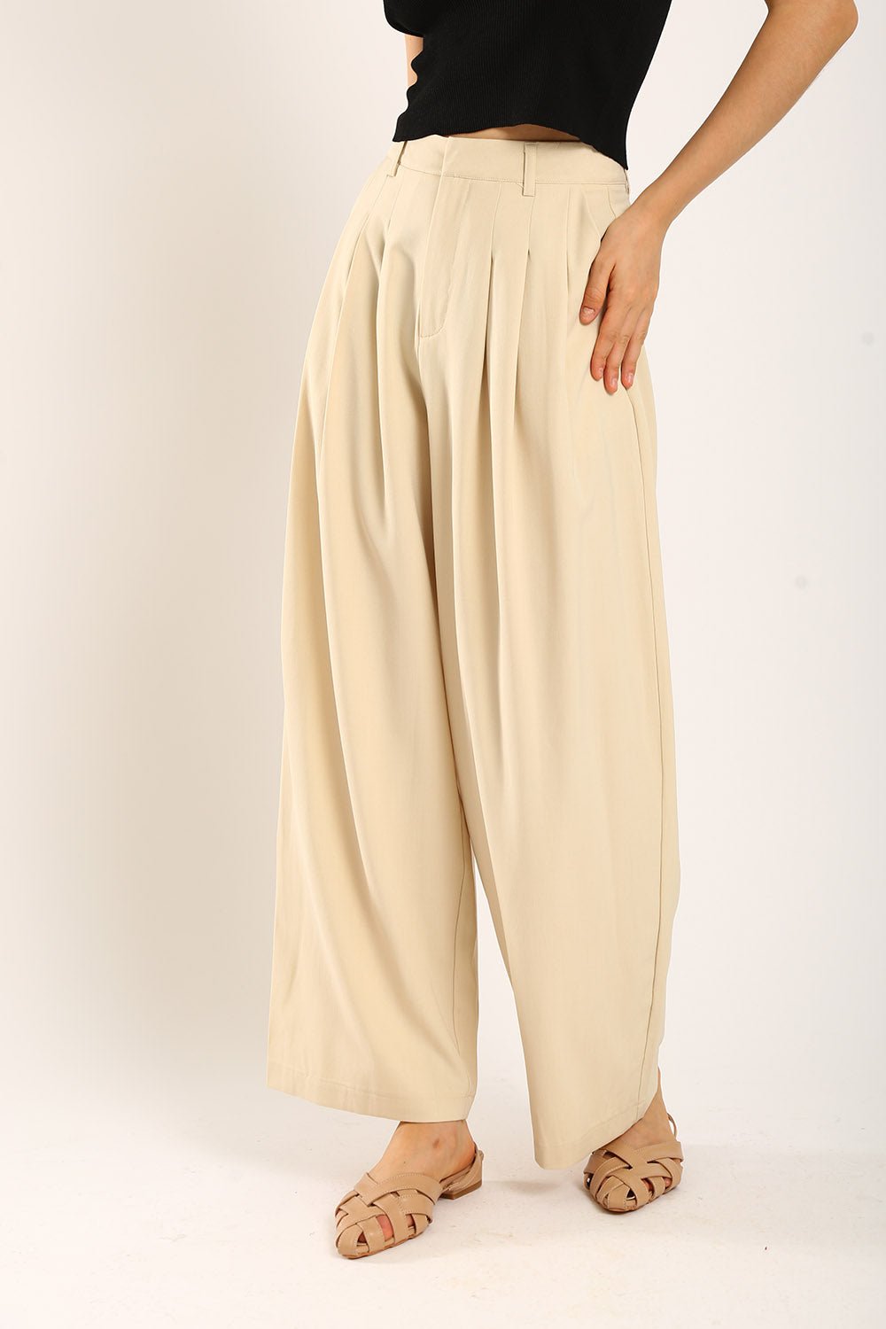 Claudette Relaxed Tailored Pants in Apricot – Bild 9
