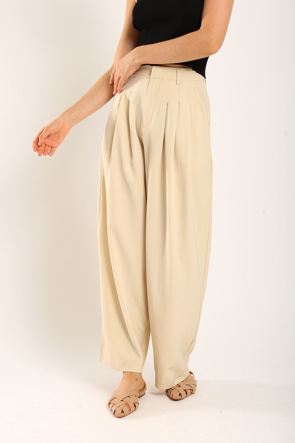 Claudette Relaxed Tailored Pants in Apricot – Bild 7