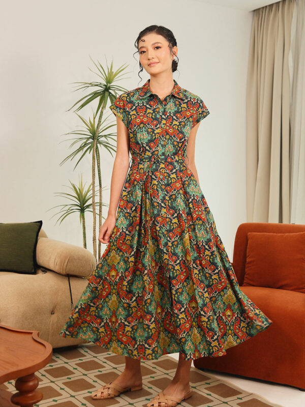 Dezza Dress in Vintage Tapestry