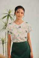 Danna Relaxed Fit Top in Panda Grove