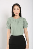 Geia Blouse in Sage Green