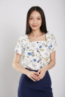Nesri Blouse in Floral Print