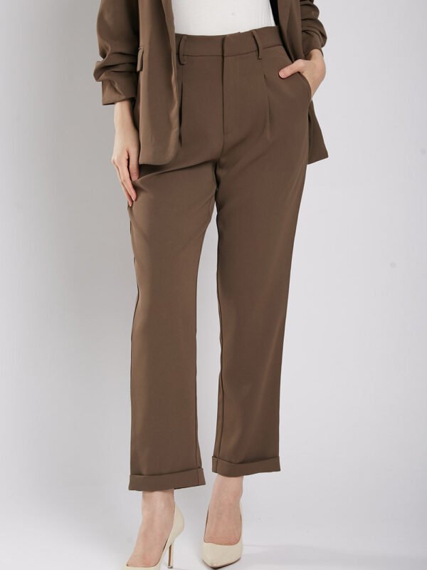 Carinne Tailored Pants in Coffee