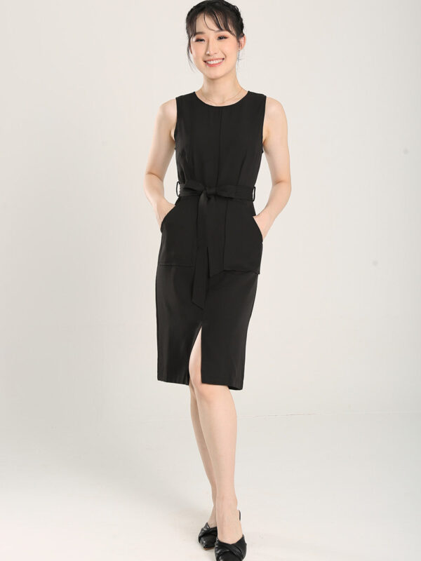 Anokhi Midi Dress in Black