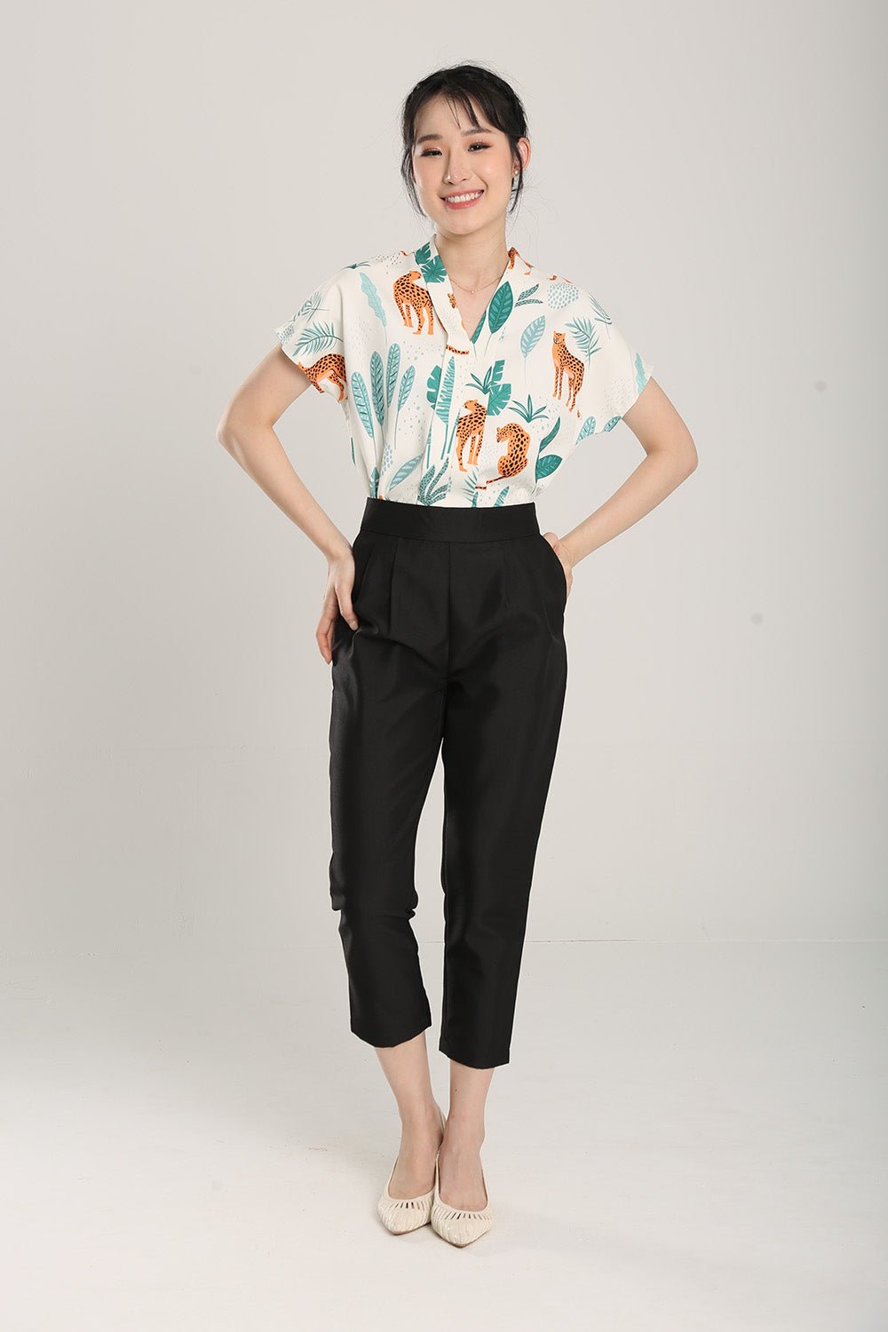 Francesca Tailored Pants in Black - Image 4