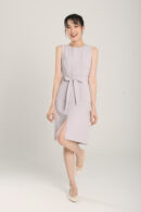 Anokhi Midi Dress in Grey