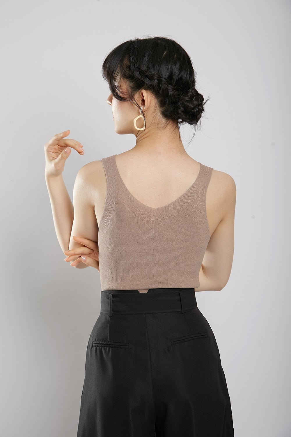 Layton Cami Knit Top in Oat - 图片 3